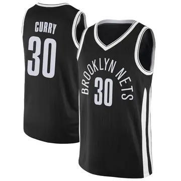 Brooklyn Nets Seth Curry Jersey - City Edition - Men's Swingman Black
