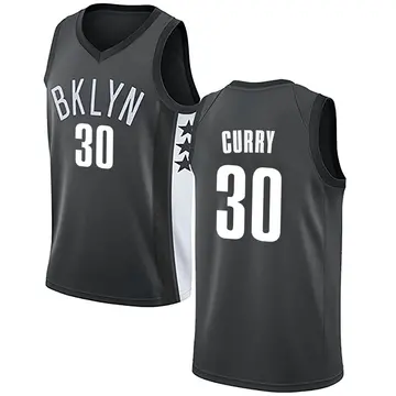 Brooklyn Nets Seth Curry Jersey - Statement Edition - Men's Swingman Gray