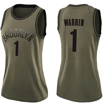 Brooklyn Nets T.J. Warren Salute to Service Jersey - Women's Swingman Green