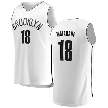 Brooklyn Nets Yuta Watanabe Jersey - Association Edition - Men's Fast Break White