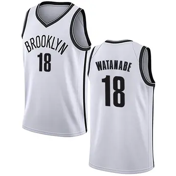 Brooklyn Nets Yuta Watanabe Jersey - Association Edition - Men's Swingman White