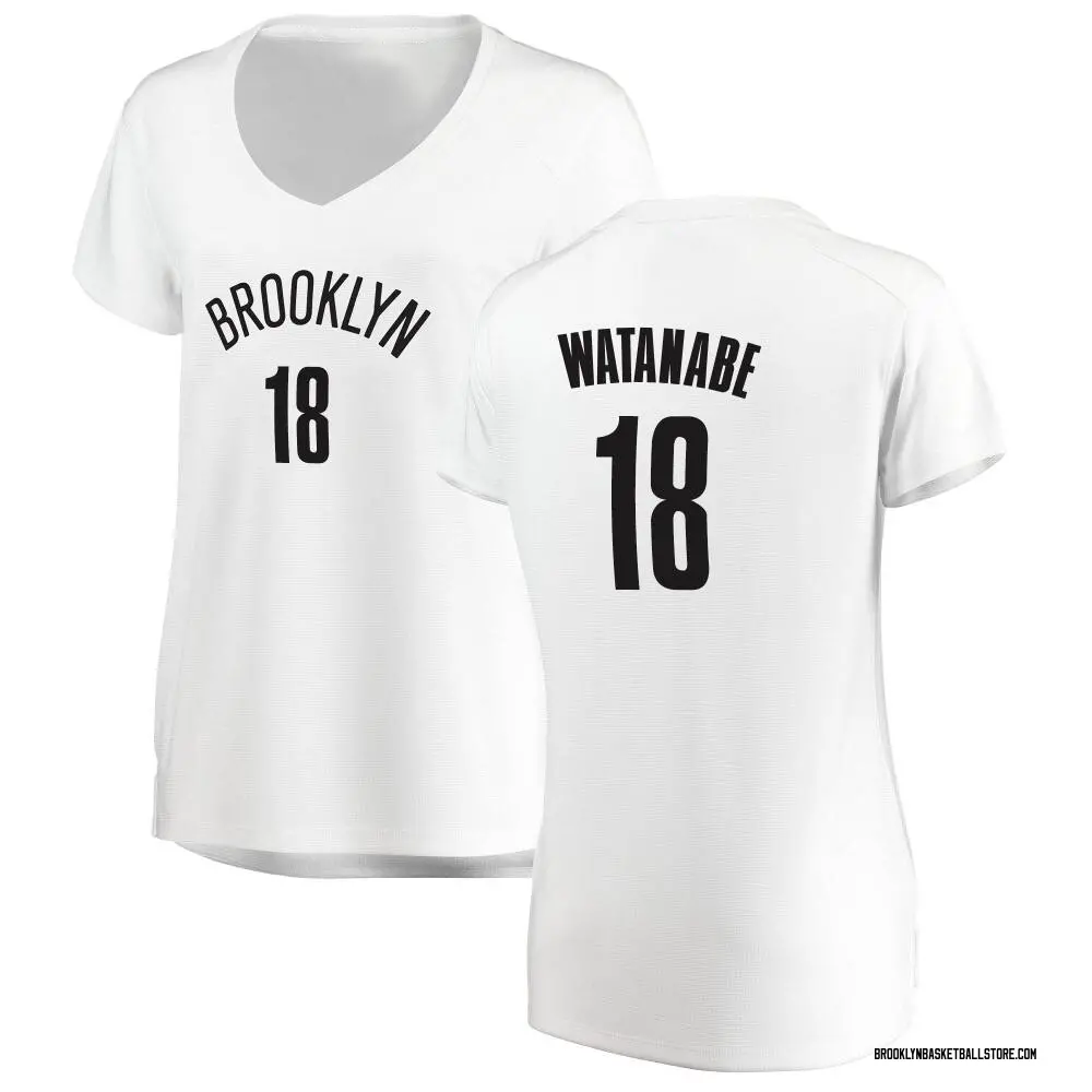 Brooklyn Nets Yuta Watanabe Jersey - Association Edition - Women's Fast Break White