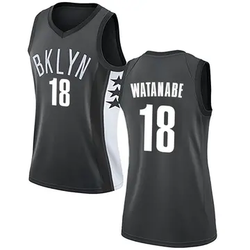 Brooklyn Nets Yuta Watanabe Jersey - Statement Edition - Women's Swingman Gray