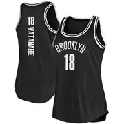 Brooklyn Nets Yuta Watanabe Tank Jersey - Icon Edition - Women's Fast Break Black